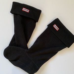 Hunter Boot Black Socks